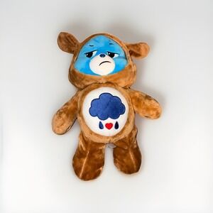 Care Bears Grumpy Bear In Brown Hoodie With Raining Cloud 12" Plush 2021
